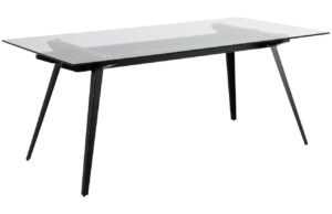 Scandi Skleněný jídelní stůl Mayland 180 cm