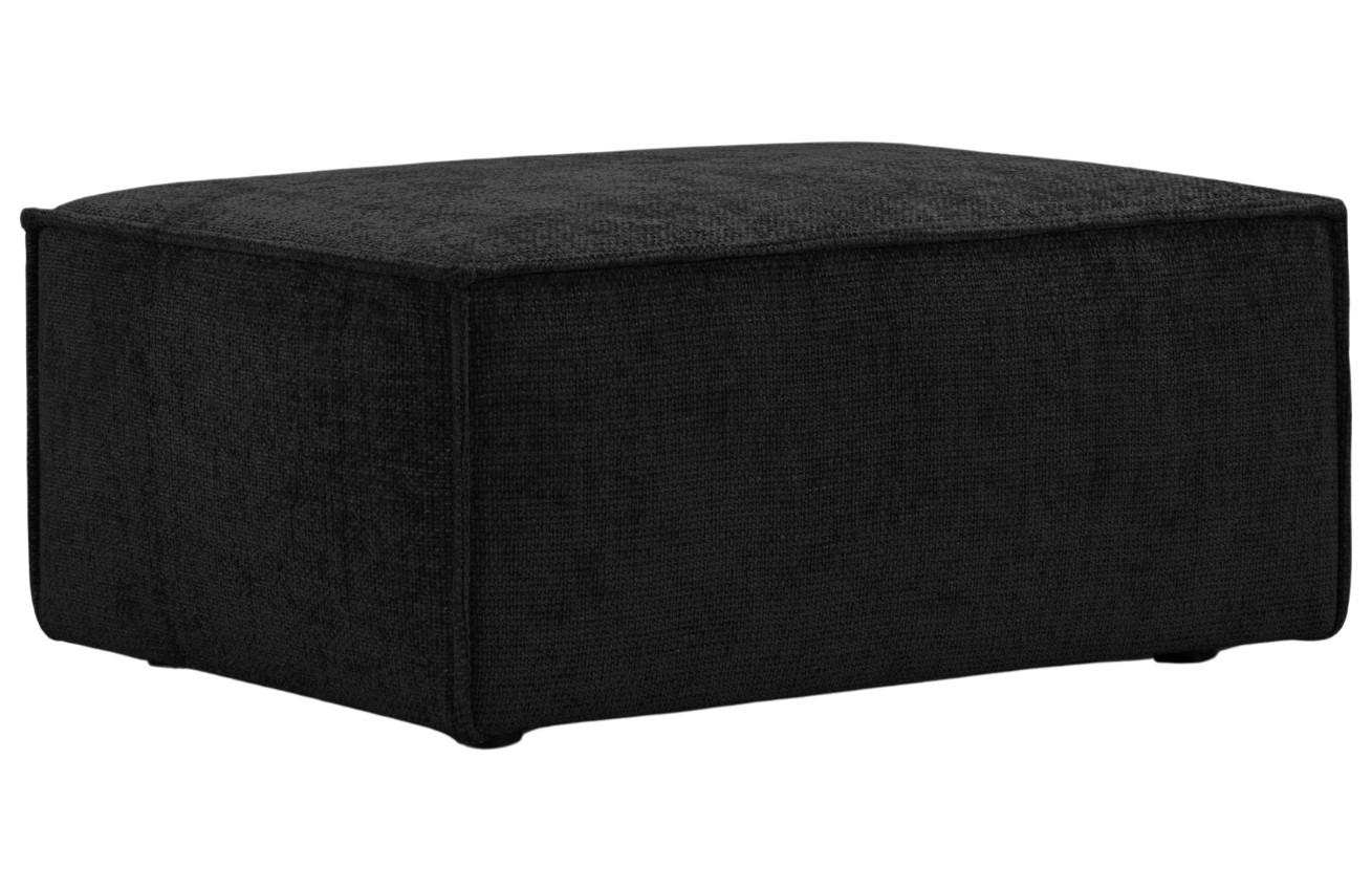 Černá čalouněná podnožka Windsor & Co Eris 84 x 63 cm