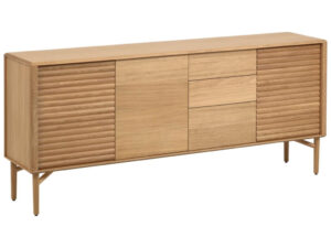 Dubová komoda Kave Home Lenon 200 x 45 cm