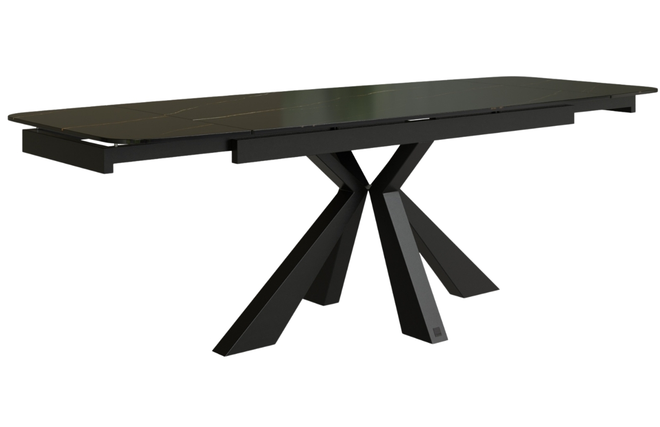 Miotto Skleněný rozkládací jídelní stůl Moena 160/200/240 x 76 cm