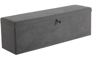 Royal Sleeper Sametová lavice s úložným boxem Bragi 150 cm