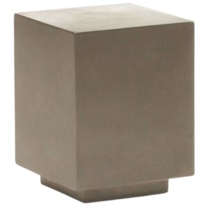 Kave Home Šedý cementový zahradní stolek Rustella 35 x 35 cm