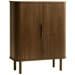 Unique Furniture Hnědá dubová komoda Cavo 113 x 90 cm