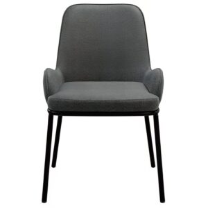 Tmavě šedá čalouněná jídelní židle Somcasa Larisa