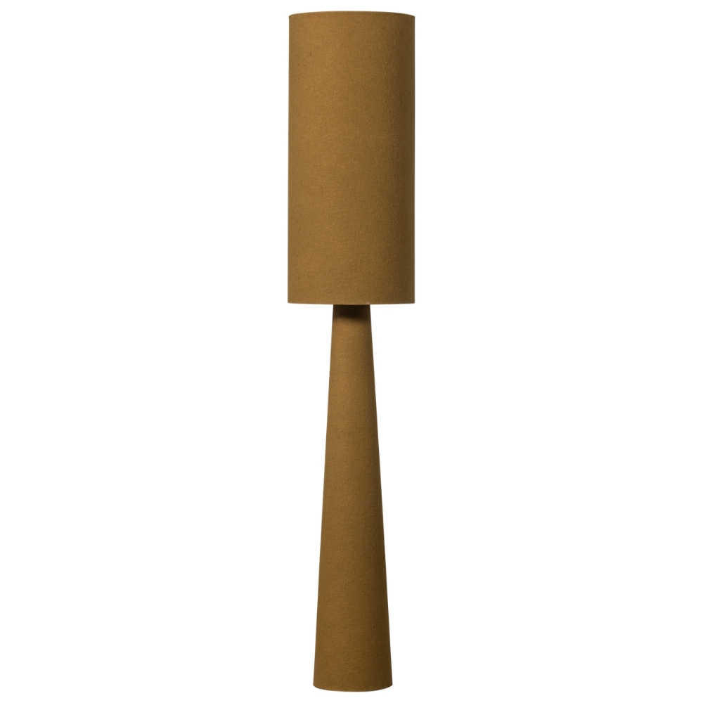 WOOOD Hnědá bouclé stojací lampa Lofa 187 cm