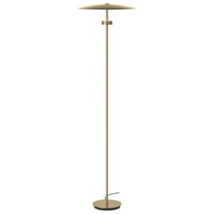 Bolia Mosazná kovová stojací LED lampa Reflection 140