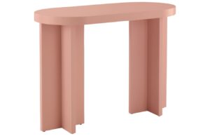 Jotex Růžový lakovaný psací stůl CRUZ MINI 100 x 50 cm