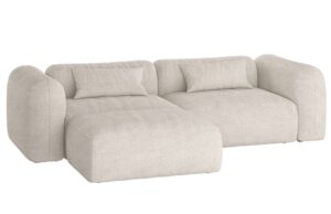 noo.ma Bouclé rohová pohovka Yaro 263 cm