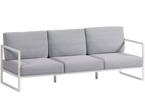 Kave Home Modro-bílá zahradní pohovka Comova 225 cm