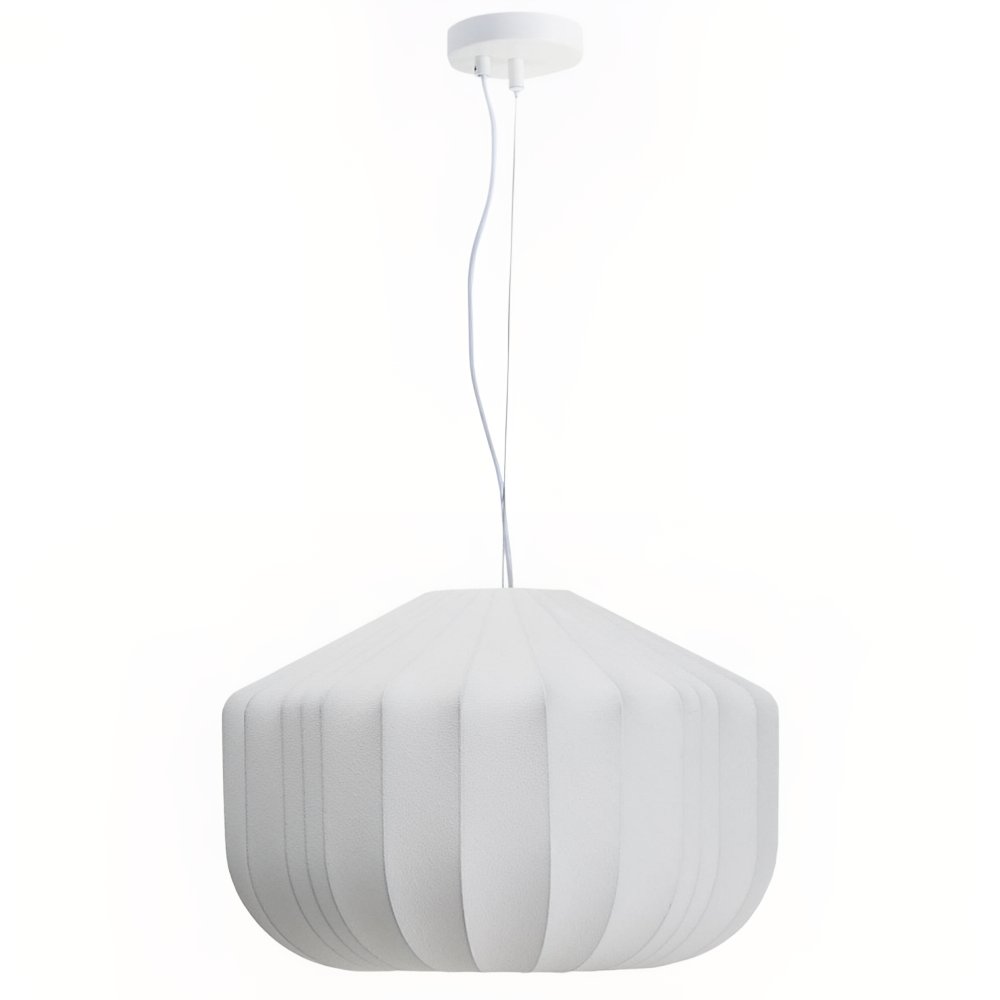 Kave Home Bílé závěsné světlo Somar Ø 51 cm