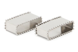 Kave Home Set dvou nerezových kroužků na ubrousky Nirela