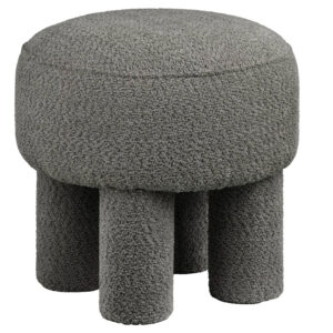 Nordic Living Šedý taburet Kanberra 43 cm