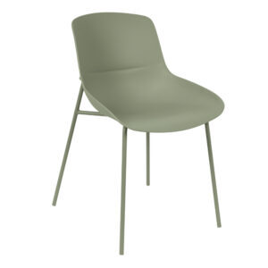 Somcasa Zelená plastová jídelní židle Diletta