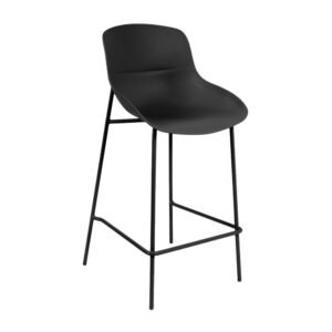 Somcasa Černá plastová barová židle Fabian 66 cm