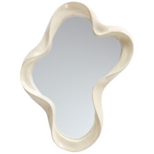 Jotex Krémově bílé nástěnné zrcadlo FLOATING 61