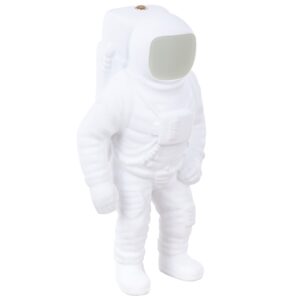 Seletti Bílá stolní LED lampa Cosmic Flashing Starman