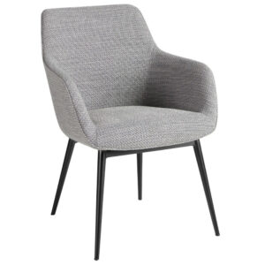 Angel Cerdá Šedá čalouněná jídelní židle No. 4222