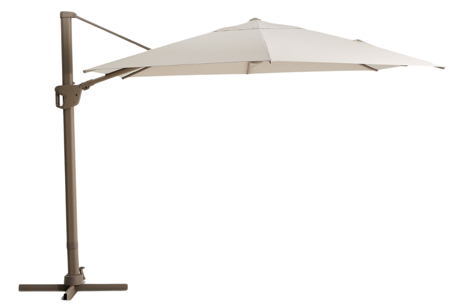 Béžový slunečník Kave Home Noli 300 x 420 cm