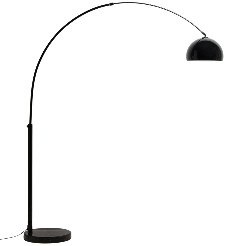 Kave Home Černá stojací lampa Madali 160-185 cm
