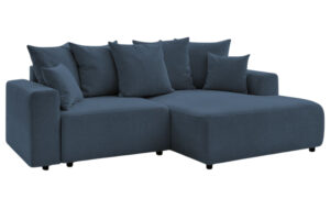 Bobochic Paris Tmavě modrá rozkládací pohovka Atilla 244 cm