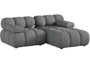 Micadoni Šedá rohová pohovka Bellis II. 188 cm