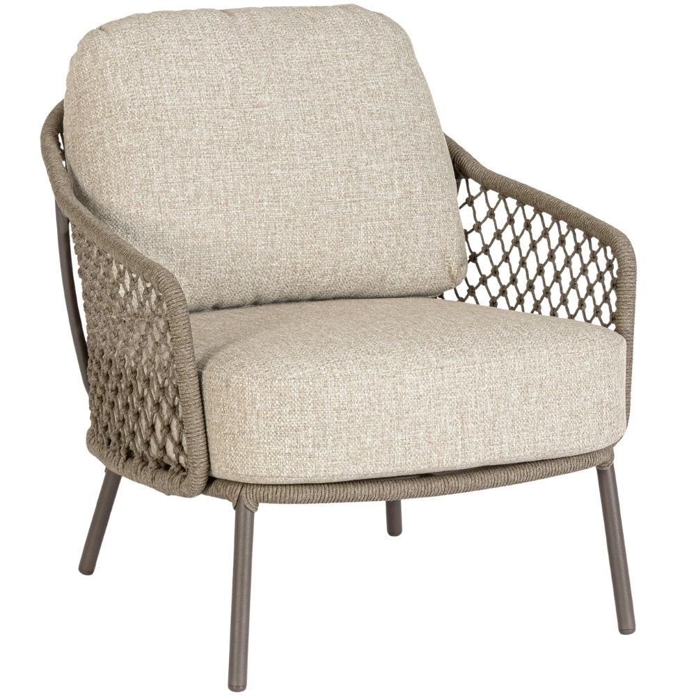 Bizzotto Béžové kovové zahradní křeslo Corbeta