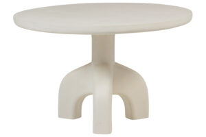 WOOOD Béžový zahradní stůl Luno ⌀ 120 cm